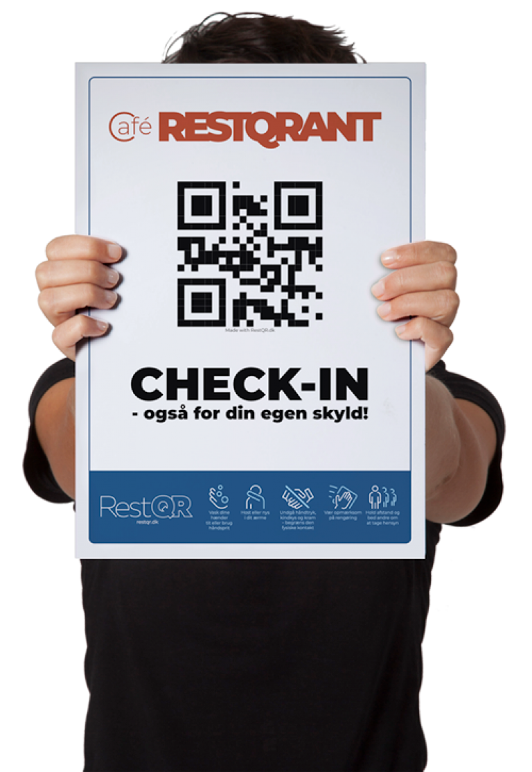 Check-in for din egen skyld poster | RestQR